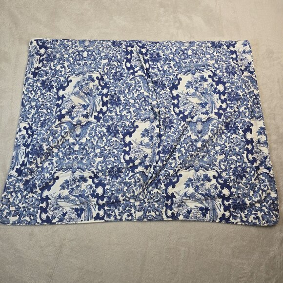 Ralph Lauren Blue White Pillowcase Set Tamarind Bird Pillow Sham Luxury Standard - Picture 7 of 12